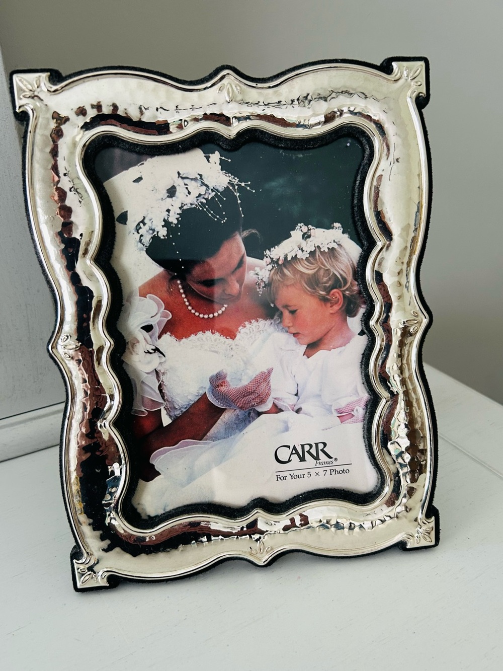 Silver Scalloped Decorative Photo Frame - 5x7 by Carr